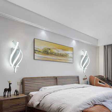 Applique murale LED design spirale en aluminium Psalm — LZ4X9T2