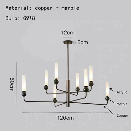 Applique murale sphère en marbre naturel — LZ4X9T2