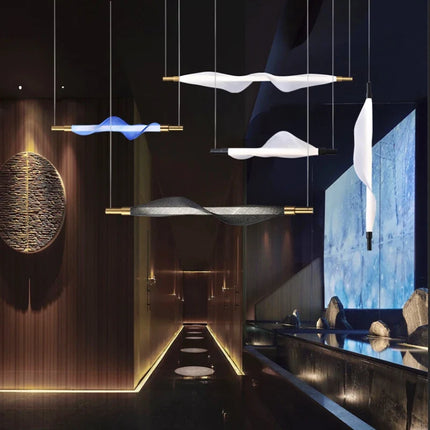 Suspension tube lumineux design nordique pour intérieur décoratif — LZ4XJ9