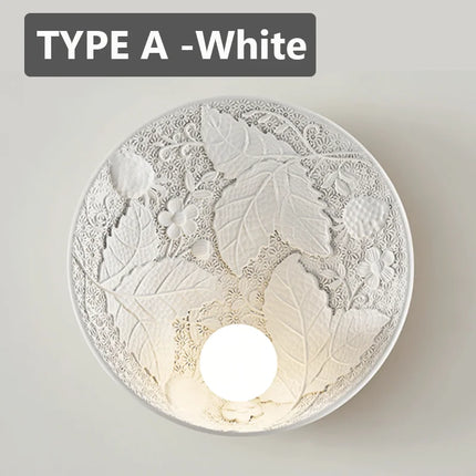 Applique murale ronde en verre au design rétro haut de gamme — LZ4X9P2