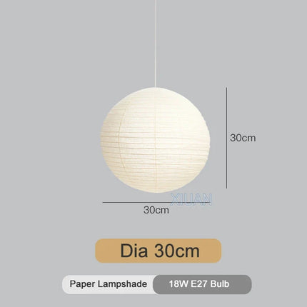 Suspension LED sphères style japonais pour décoration de café — LZ4X9M2