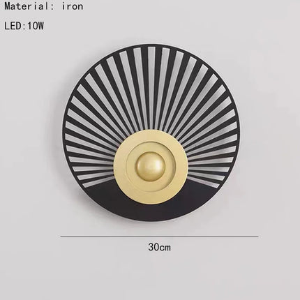 Applique murale LED ronde style art déco pour ambiance chaleureuse — LZ4P9XQ