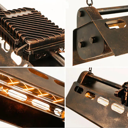 lustre style industriel loft rétro pour bar café