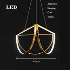 Diamètre60cm / Cadre argenté / Lumière blanche