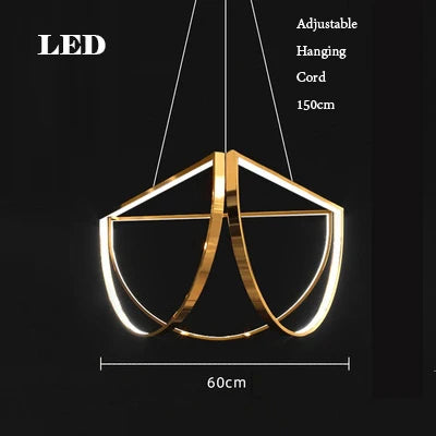Lustre LED géométrique postmoderne à intensité variable — LZ4X9T2