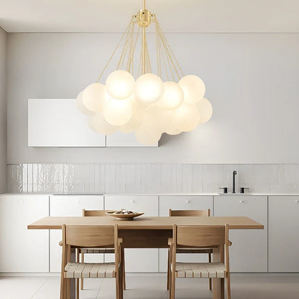 Lustre suspension en verre au design nordique moderne — LZ4XJ9
