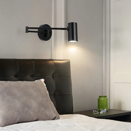 Applique murale LED à bras télescopique pivotant avec interrupteur pour éclairage intérieur — LZ4X9P