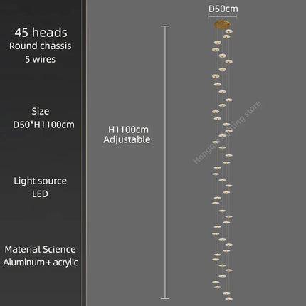 Lustre LED pour éclairage intérieur décoratif moderne — LZ4X9T