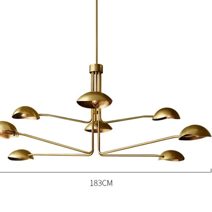Lustre Moderne style néoclassique couleur cuivre