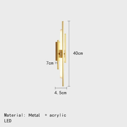 Applique murale LED au design minimaliste art déco — LZ4X9P2
