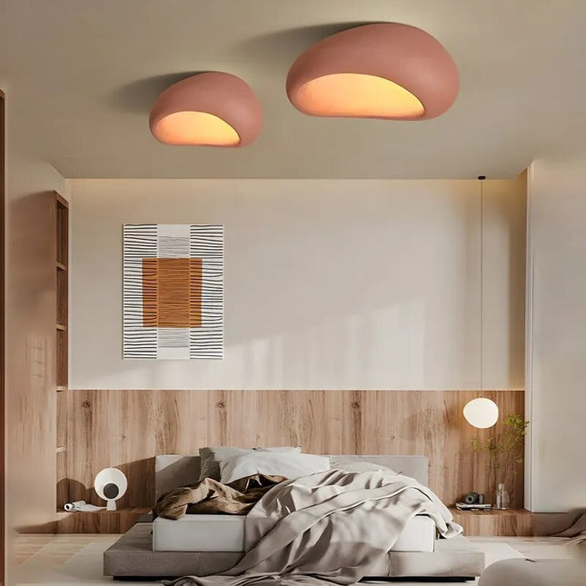 Plafonnier LED style nordique motif tarte aux œufs — LZ4X9J