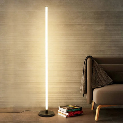 Lampadaire LED vertical moderne à bande lumineuse pour chambre et salon — LZ4X9P