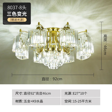 Plafonnier en cristal au design nordique élégant — LZ4X9QJ
