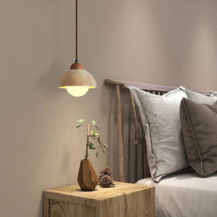 Suspension décorative en marbre travertin à longueur réglable — LZ4X9P2