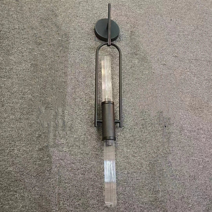 Applique murale en verre transparent et métal doré pour éclairage intérieur — LZ4X9T2