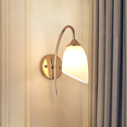 Lampe de chevet LED style américain en verre et fer pour hôtel — LZ4P9XQ