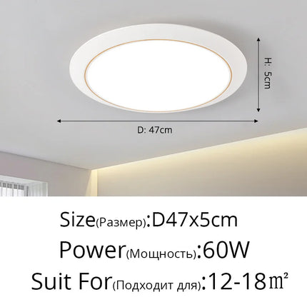 Lustre LED ultra-fin circulaire trois-protections minimaliste — LZ4X9T2