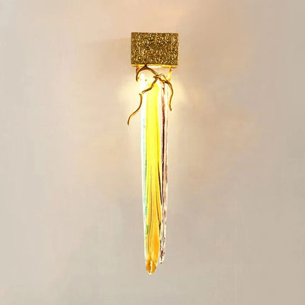 Applique murale moderne en cristal et cuivre pour intérieur — LZ4X9T2