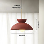 Diamant Rouge / D340xH160mm / Douille E27 | Aucune ampoule incluse