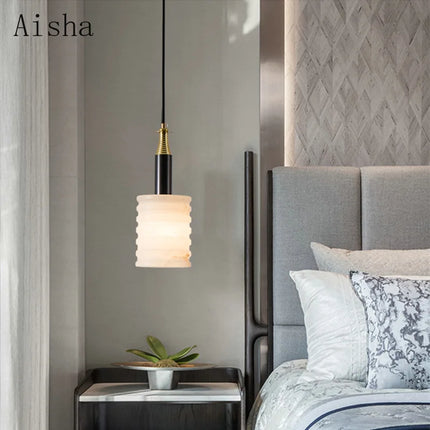 Suspension en marbre au design nordique pour intérieur élégant — LZ3F9Q2
