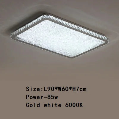 Plafonnier LED rond en cristal K9 au design nordique chaleureux — LZ4X9T