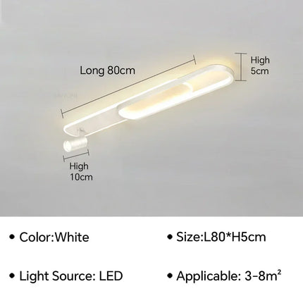 Plafonnier LED moderne avec spot orientable pour décoration intérieure — LZ4X9P