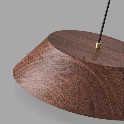 Suspension élégante en métal et bois naturel — LZ4T9XJ