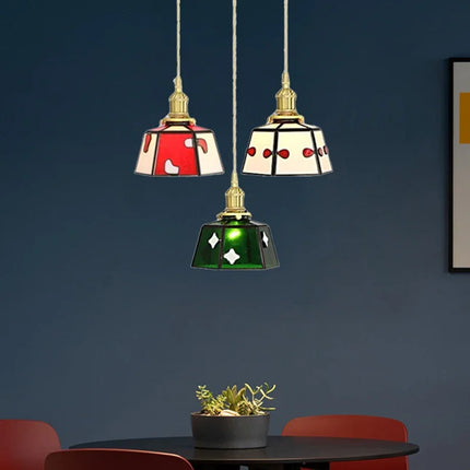 Lustre lumineux en verre pour décoration intérieure nordique — LZ4T9XQ