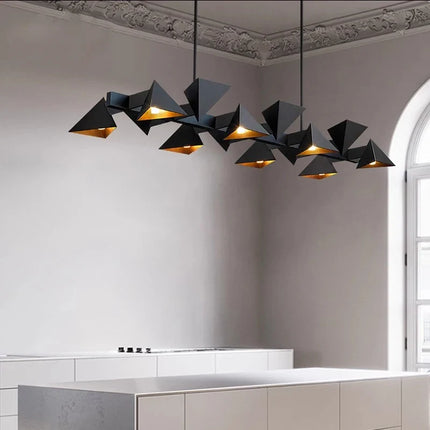 Lustre décoratif moderne en métal noir pour intérieur — LZ4X9T