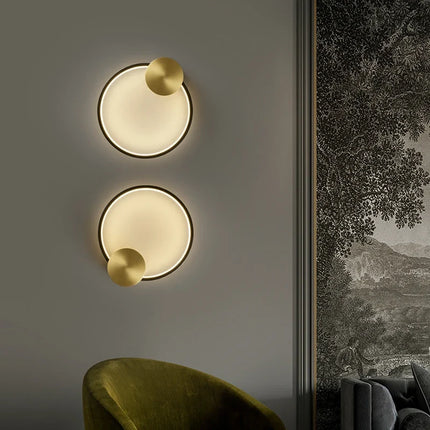 Applique murale LED en laiton style Art déco pour intérieur contemporain — LZ4X9Q2