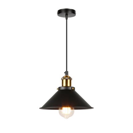 Lustre suspension industriel rétro à trois têtes pour intérieur — LZ4X9P