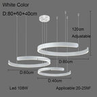 Anneau 3 anneaux blanc L / 41-50 W / Lumière neutre