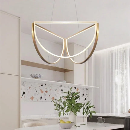 Lustre suspension nordique en acier inoxydable pour intérieur moderne — LZ4X9P