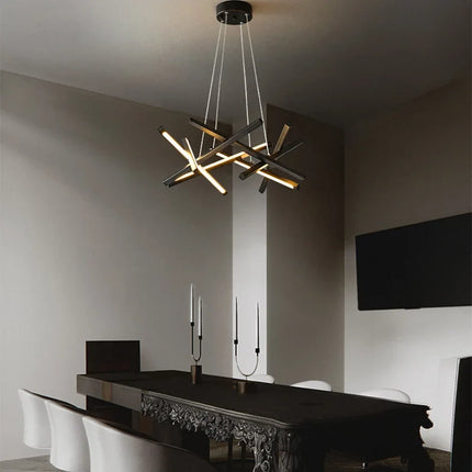 Suspension LED créative en métal style nordique branche — LZ4P9XQ