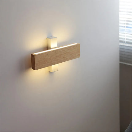 Applique murale LED décorative en bois pour intérieur moderne — LZ4X9J