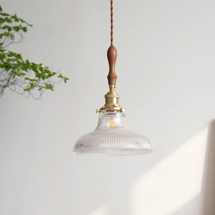 Suspension nordique rétro en verre et laiton pour intérieur — LZ4X9B