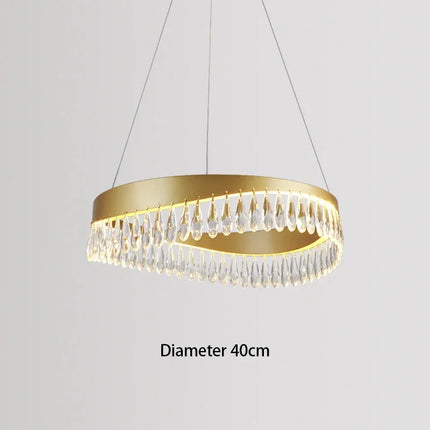Lustre en cristal de luxe pour éclairage intérieur décoratif — LZ4X9T1