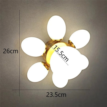 Plafonnier en verre pour éclairage décoratif intérieur moderne — LZ4X9M