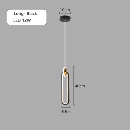 Lustre suspension minimaliste rond à câble long 2022 — LZ4X9Q