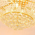 Lustre doré / Dia120xH180cm / Lumière chaude à intensité variable