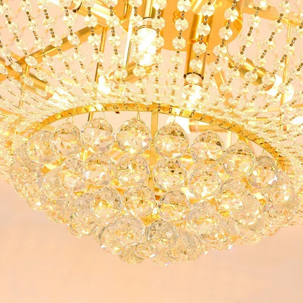 Lustre LED en cristal pour hall d'entrée luxueux — LZ4X9P2