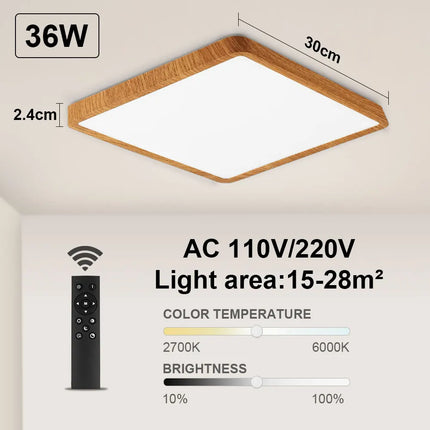 Plafonnier LED carré connecté avec commande vocale Alexa et Google — LZ4X9P