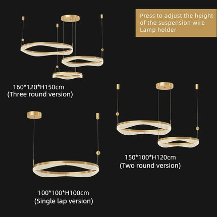 Lustre LED moderne pour décoration intérieure élégante — LZ4X9P2