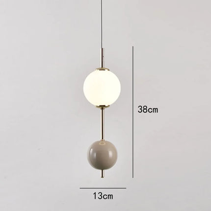 Suspension LED boule en verre pour salon et chambre — LZ4X9T
