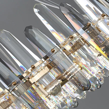 Lustre LED de luxe en cristal K9 à intensité variable pour décoration de Noël — LZ4X9M