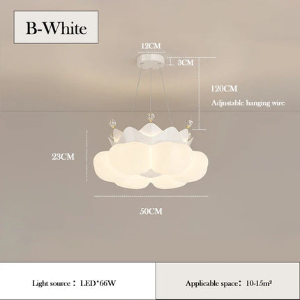 Plafonnier en forme de nuage pour chambre d’enfant au style romantique — LZ4X9P
