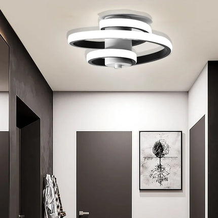 Plafonnier LED spirale au design moderne minimaliste — LZ4G7Q2