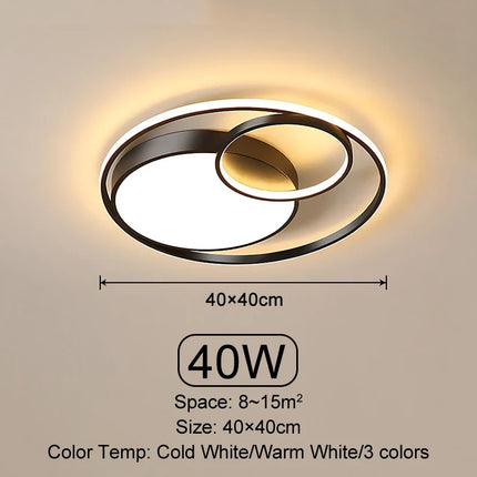 Plafonnier LED dimmable moderne pour salon et salle à manger — LZ4Q9XJ