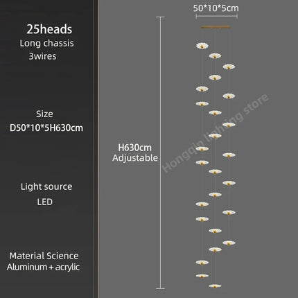 Lustre LED moderne pour intérieur élégant et contemporain — LZ4X9P