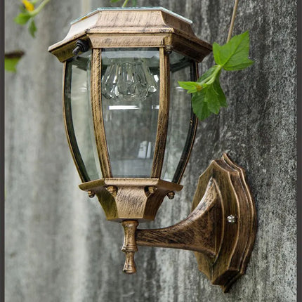 Applique murale solaire LED applique extérieure cour lumière villa solaire alimenté étanche IP55 décor de jardin éclairage clôture